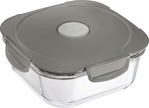 Maped PICNIK - Glas-Lunchbox Concept Adult, mikrowellengeeignet, 1,2 Liter - grau