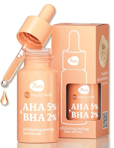 7DAYS Acid Peeling Face Serum AHA BHA – Professional Face Exfoliant for Acne, Post-Acne, and Blackheads – Glycolic & Salicylic Acid Peeling for Pore Tightening, and Smoothing – Hydrating & Anti-Aging