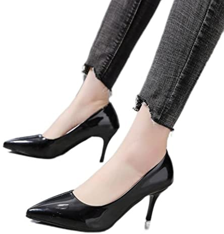 Zapatos de tacón fino para mujer, zapatos clásicos, para boda, ocio, fiesta, súper