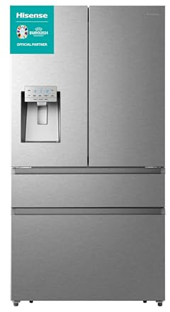 Hisense RF728N4SASE French Door Kühl-Gefrier-Kombination Premium Inox-Look