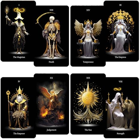 Tarot Cards, 78 Tarot Deck with Gold Edges, OriginalLost Soul Tarot Cards for Beginners and Experts with Guide Book and Gift Bag, Fortune Telling Game, Divination Tools for All Skill Levels.
