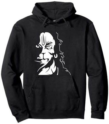 Jai Hanuman Bhakti Lord Ram God Hindu Pullover Hoodie