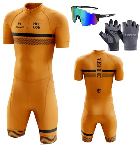 Homme Pro Trifonction Manches Courtes Sports de Plein Air Vêtements de Triathlon,Tri-Costume d'une pièce,pour Course À Pied,Natation,Cyclisme Body,avec 3 Poches,Vêtements de Cycliste (TYP-12,5XL)