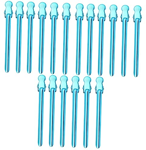 FRCOLOR 18stücke Teiliges Set Metall Haarklammern Rutschfeste Haarschmuck Clips Für Friseursalons Und Zuhause Geeignet Für Haarfärbung Und Styling Blau