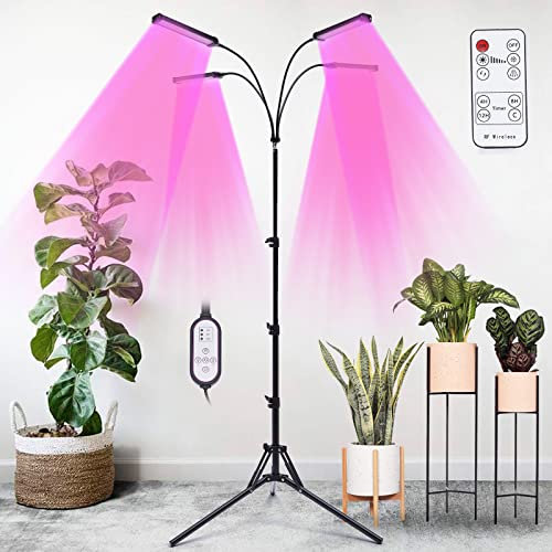 ieLsngai Pflanzenlampe LED, Pflanzenlicht, LED Pflanzenlampe Pflanzenlicht Stativ 420 LEDs Grow Lampe für Zimmerpflanzen