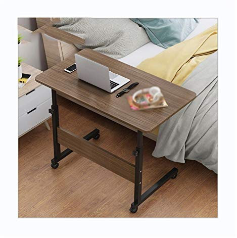 SFNIOKFG Überbetttisch mit Rollen, für das Sofa, Überbetttisch, rollender Laptopständer, mobiler Laptop-Schreibtischwagen, höhenverstellbar, Rollwagen, Laptopständer, Betttisch zum Essen (C