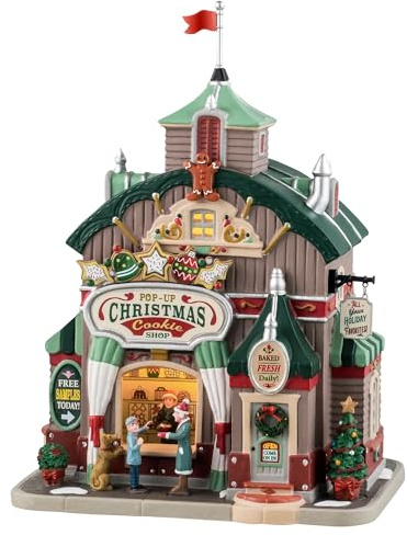 Lemax, Pop-Up Christmas Cookie Shop, Lighted Buildings, #45248