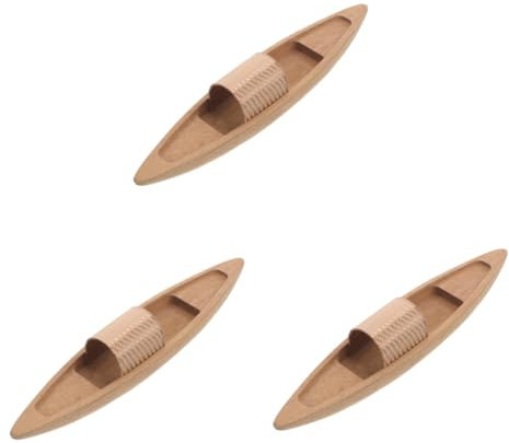 Operitacx 3st Bootsmodell Aus Holz Fischerboot Spielzeug Spielzeug-fischerboot Miniaturboot Piratenspielzeug Spielzeugboot Mini-segelboot- Schiff Party Bausätze Heim Kanu- Hölzern