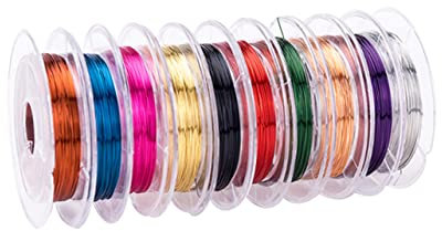 VILLCASE 10er-Packung Kupferdraht 0 3 Mm Draht Für Die Schmuckherstellung Set Mit 10 M Flexibel Und Stabil Zufällige Farbe
