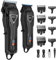 Vgrpro Hair Clippers for Men Professional, Cordless Clipper and Trimmer Set, Clippers for Hair Cutting Kit with Long Battery Life, Electric Hair Trimmer for Family Barber Kids Use(Black)