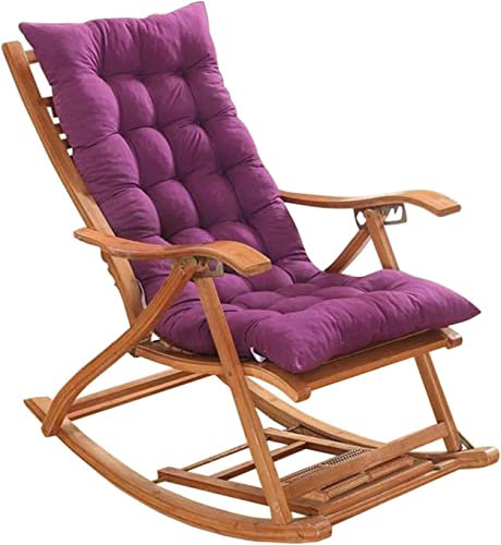 Generisch Sitzkissen Liegekissenpolster, Dickes großes Schaukelstuhlkissen für Gartenterrasse, Relaxsesselpolster, für Rattan-Liegestuhl für drinnen und draußen, lila, 48 x 120 cm