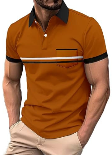 Poloshirts für Herren, Erwachsene, Herrenhemden, kurzärmelig, 2025, Herrenmode, Frühling und Herbst, lässig, Knopf, einfarbig, T-Shirt, Oberteil, Herren-Poloshirt, Kleidung, Herrenbekleidung,