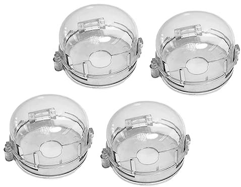 CIMAXIC 4stücke Schutzabdeckung Für Gasherdknopf Herd Abdeckung Gas Knopf Schutzhülle Kindersicherer Gasherd-schutz Installieren