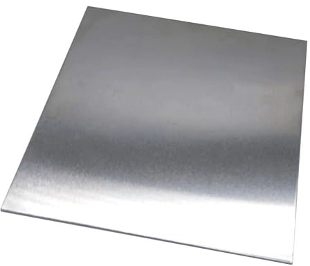 JIEYUZYUO Aluminio Metálico 1060, Chapa de Aluminio, Espesor: 0,5 Mm, 0,8 Mm, 1 Mm, 2 Mm, 3,0 Mm, 4 Mm, 5 Mm, 1 Mm X 200 Mm X 200 Mm/0.5 * 50 * 50Mm 1Pc