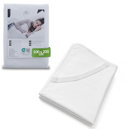 Julido Wasserdichter Matratzenschoner 100x200 cm – Atmungsaktiv, Geräuscharm, Waschbar – Inkontinenz Matratzenschutz bis 30 cm Höhe, Hygienisch, Oeko-TEX Zertifiziert