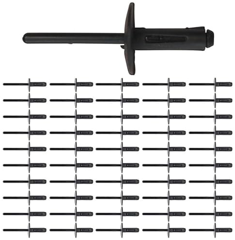 HAFRILY 50 Stück Spreiznieten Kunststoffnieten OE 51717002953 für BMW 3Er-Serie, X3, X5, X6, Z4, Mini Countryman, Mini Paceman Auto Clips Fixierung Kunststoff Nieten, 6mm
