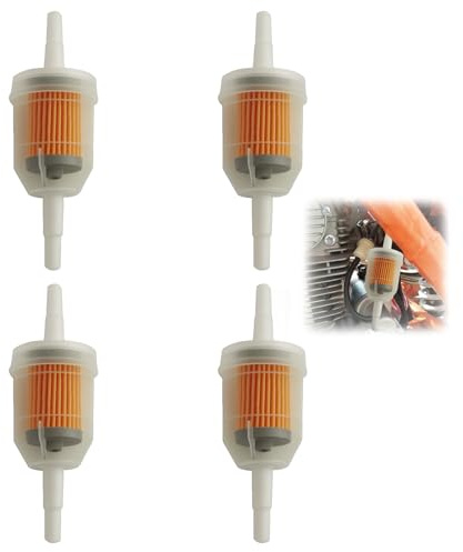 TAKONE 4 Stück Benzinfilter 6mm mit Magnet Transparent Universal