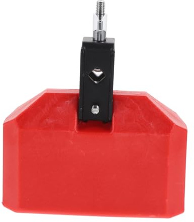 Rotes Zubehör Schlagzeug 6 Zoll Kuhglocke für Schlaginstrumente | Pvc, Glatte Oberfläche, Verschleißfest und Leicht zu Reinigen, Passendes Teil für Drumset