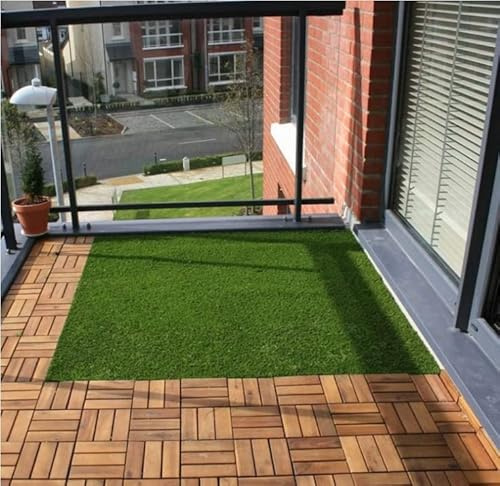 Tappeto sintetico per animali domestici, altezza 10 mm, tappeto verde in erba sintetica, ideale per patio e prato, dimensioni 1 x 4 m, facile da pulire