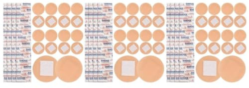 Tofficu 300pcs Adhesive Bandages Breathable Round Knuckle Wound Protectors Skin-Coloured Plasters for Finger Joint Care and Blister Cushion Pe Material