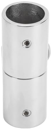 Ejoyous Boat Pipe Connector 316 Stainless Steel Folding Swivel Coupling 22mm Tube Joint with Locking Pin for Bimini Top Awnings Flagpoles and Masts on Boats