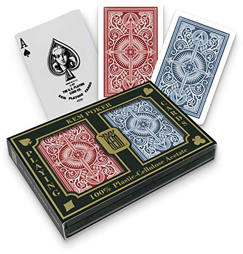 US Playing Card Co. Spelkort, pil röd/blå, bro