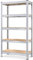 Monzana® Scaffale ad Alta Portata 180x90x40cm Carico Max. 875kg 5 Pannelli MDF Mobile in Metallo Officina Cantina Garage