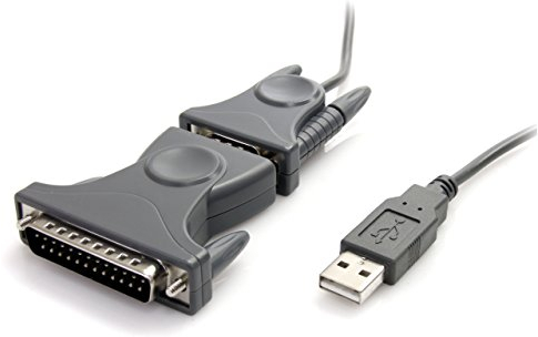 StarTech.com 91cm 1-Port USB auf Seriell RS232 Adapter, DB9/DB25 RS232 zu USB Konverter, Prolific, USB Seriell Adapter