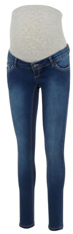 MAMALICIOUS Dam MLLOLA Slim Blue Jeans NOOS B. Mammabyxor, Blå (Blue Denim), 28W x 32L