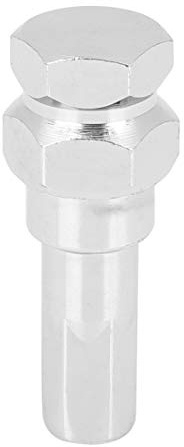 X AUTOHAUX Llave De Tuerca Hexagonal 1Pc para Rueda Acero Endurecido | Acabado Cromado, Acero Endurecido, 6 Puntas, Tamaño Enchufe 12Mm, Longitud 59Mm, Hexagonal 19Mm/21Mm, Adaptador
