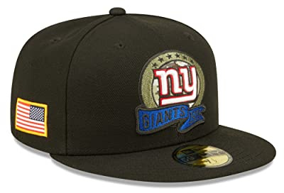 New Era 59Fifty NFL STS 22 Giants KepsEra Damer/Herrar - fitted cap basebollkeps flat brim hatt Sluten på baksidan, med skärm Vinter höst-vinter - 7 3/4 (61,5 cm) svart
