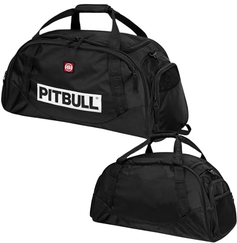 Borsa sportiva per uomo e donna, Pit Bull West Coast, borsa da viaggio, borsa sportiva Pitbull Sport, Nero