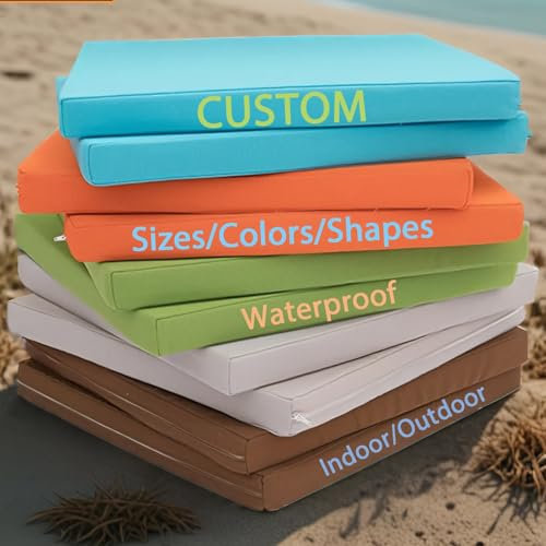 PromCaeruyn Cojines de Banco Impermeable Personalizados Cojín Palket para Sofa Palets Terraza Comedor Baul Zapatero Almacenaje Balancin Jardin Interior Exterior Colchoneta Banco