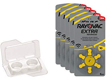 wns-emg-world Big Box Pack kompatibel mit Rayovac Extra Typ 10 Hörgerätebatterie Zinc Air PR70 ZL4, 30 Stück
