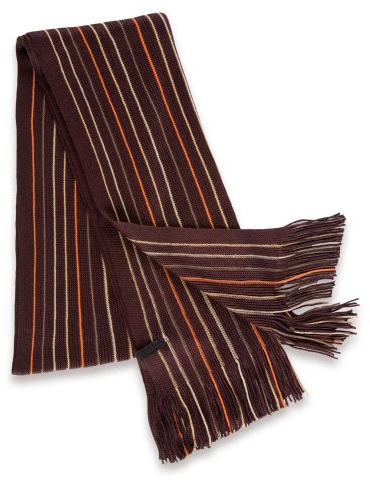 FEINZWIRN Herren Strickschal Schal Cathy aus 100% Viskose für Herren - 160x25cm (braun)