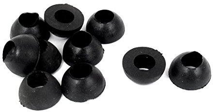sourcing map 10stk Schwarz Gas Ventil Gummi Stopper Dichtring Ring Teile Spannungsregler Kopf de
