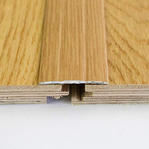 Self Adhesive Aluminium Door bar Threshold Cover Strip 0.9m (Light Oak)