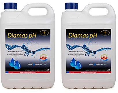 Pack 2 UDS Incrementador de pH para Piscinas DIAMAS PH 10 litros (2x5 litros) - Eleva el pH del Agua – Formato Líquido