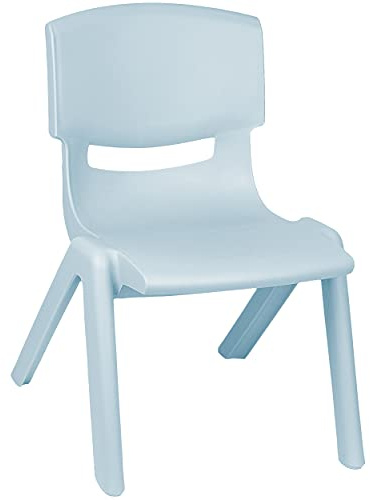 alles-meine.de GmbH Tisch & Stühle Sitzgruppe Artikel & Farbe frei wählbar Kinderstuhl - blau/eisblau - Pastell - bis 100 kg belastbar/stapelbar/kippsicher - für INNE..