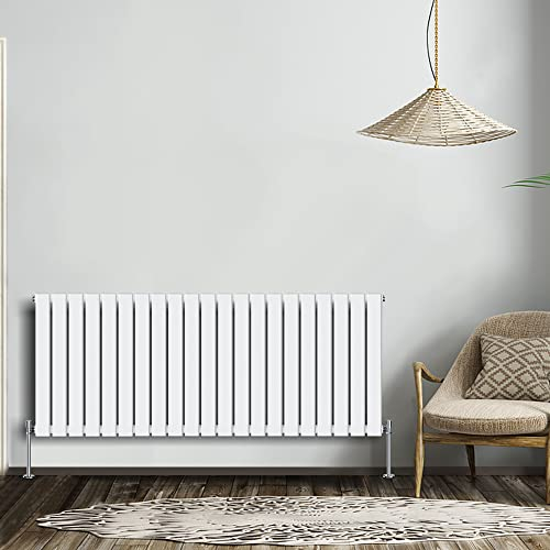 NRG Radiatore moderno Bianco 600x1428mm Riscaldatore a schermo piatto singolo Interior Designer Radiatori da bagno orizzontali