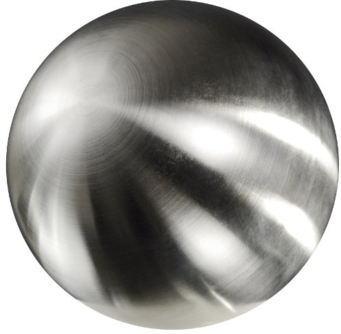 naninoa Edelstahl-Kugel matt gebürstet ca. 80cm. Gartenkugel Gartendeko Schwimmkugel Rosenkugel Silber