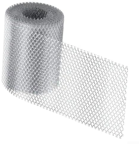 Dachrinnenschutznetz, 6,1 m, langlebiges Aluminium-Fallrohr-Laubschutzgitter für Netz, Heimwerker-Dachrinnenschutz (15 cm)