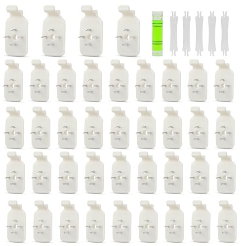 40 Stück Bilderhaken Zum Nageln Keine Spur Bilderkralle Klebenägel Wand für Bilder Picture Bilderrahmen Aufhänger Haken für Wandbilder Poster Fotos Hochzeiten