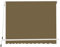 Bonussi Tenda da Sole a Caduta con Bracci 245x245 cm Marrone