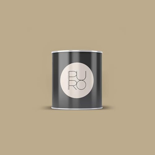 BRICOFLOR Braune Farbe für Wand und Decke Dispersionsfarbe in 1l, 2,5l und 5l Eimern seidenmatt ideal für Wohnzimmer und Büro