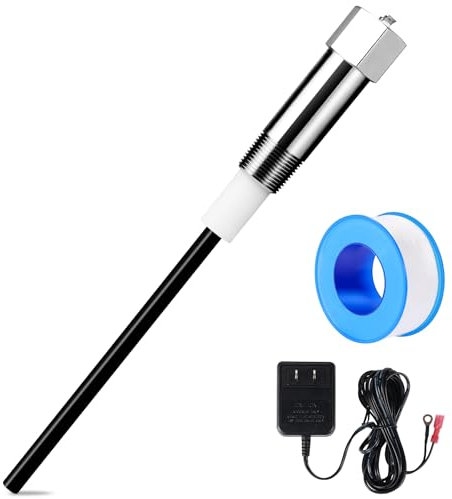 ITULCYO Powered Anode Rod for Water Heater(40-89 Gallon Tank) Electric Anode Rod Made of Titanium,25-Year Warranty，Anti-Rust, Anti-Corrosion, Reduce Scale,Water Heater Anode Rod Powered Anode Rod