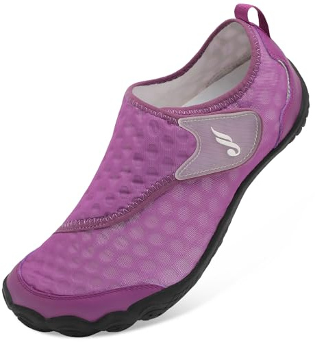 Womens Water Shoes Beach Sandals for Women Barefoot Sand Shoes Aqua Sock Purple