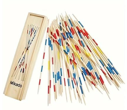 Chessgammon Travel Mikado Game - Bastoncini da gioco tradizionale, adatto per interni ed esterni