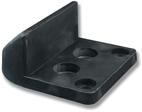 SCHARTEC Butoir de porte pour portail rotatif - Butée de sol en caoutchouc - Butée de fin de course - Butoir de démarrage pour portail à battant - Porte de jardin