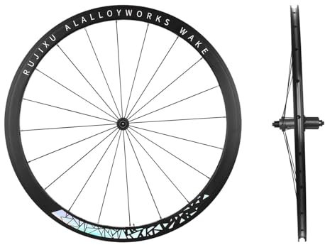LSRRYD 30/40/50mm Fahrradfelgen 700C Rennrad Vorderrad Hinterrad Satz C/V/Felgenbremse Aluminiumlegierung Schnellspanner Laufradsatz 7/8/9/10/11/12Gang Kassette Vorne 2 Hinten 4 Lager(Colorful,30mm)